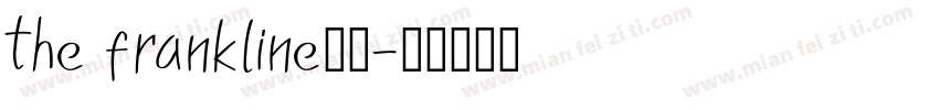 the frankline字体字体转换